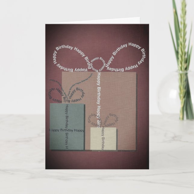 Birthday present For men or women Card (Front)