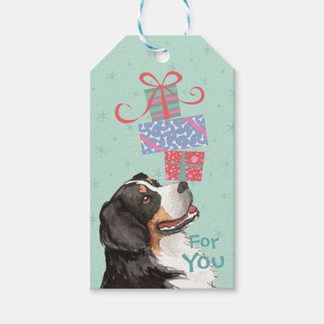 Birthday Presents Berner Gift Tags (Front)