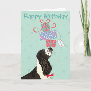 Birthday Presents English Cocker Spaniel Card