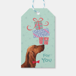 Birthday Presents Irish Setter Gift Tags