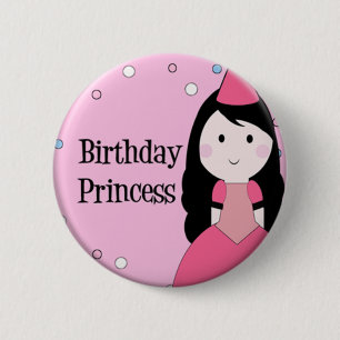 Birthday Princess 6 Cm Round Badge