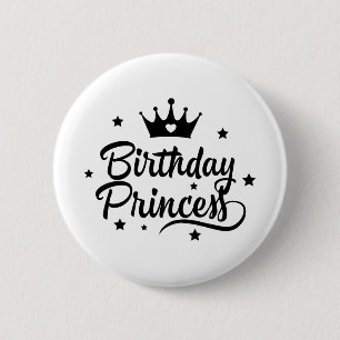 Birthday Princess 6 Cm Round Badge