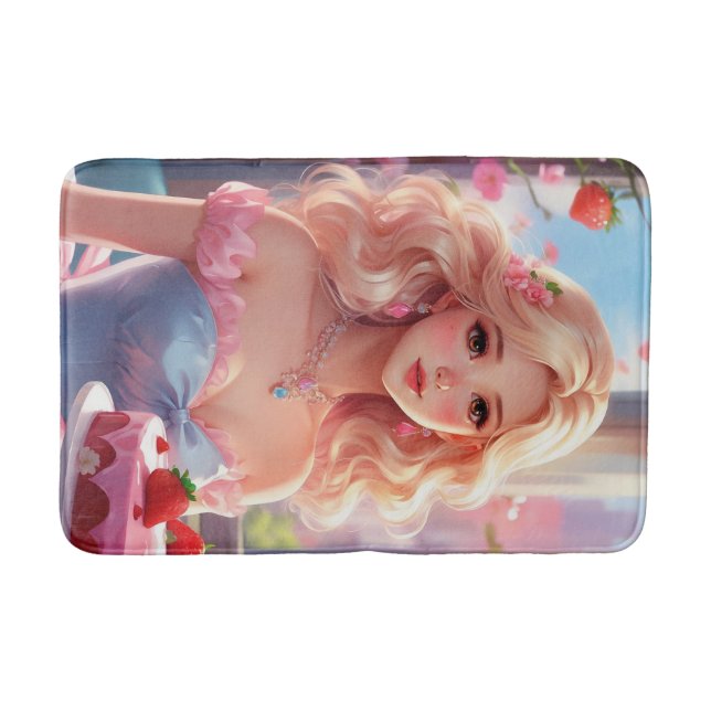 Birthday princess  bath mat (Front)