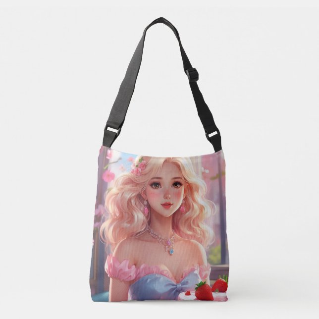 Birthday princess  crossbody bag (Front)