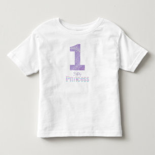 Birthday Princess Crown T-Shirt for 1 year old