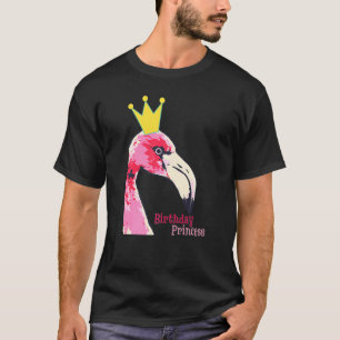 Birthday Princess Girl Flamingo Cute Hawaiian Part T-Shirt