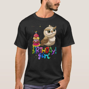 Birthday Princess Girl IT'S MY BIRTHDAY Owl Girls T-Shirt