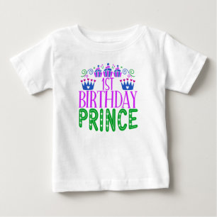 Birthday Princess Girls, Happy 1st birthday Baby T-Shirt