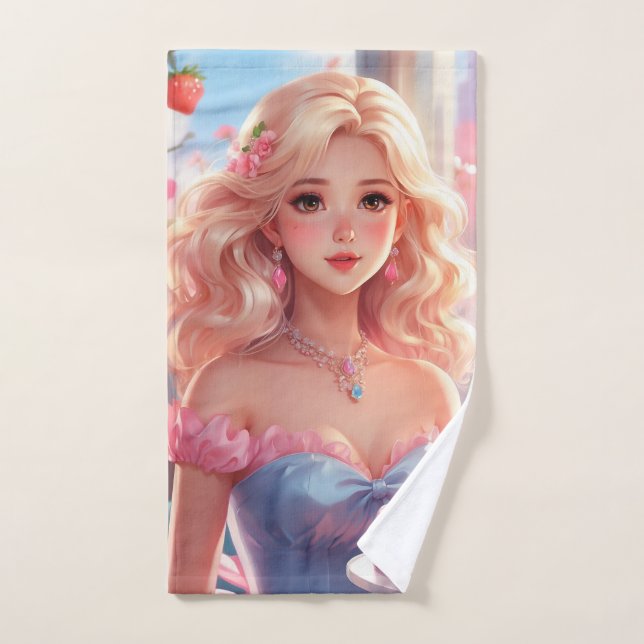 Birthday princess  hand towel (Hand Towel)