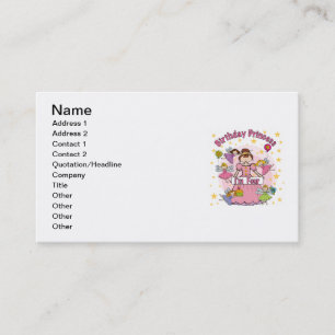 Birthday Princess I'm Four T-shirts and Gifts Business Card