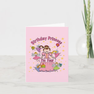Birthday Princess I'm Four T-shirts and Gifts Card