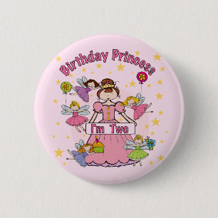 Birthday Princess I'm Two T-shirts and Gifts 6 Cm Round Badge