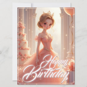Birthday Princess in a Dreamy Pink Gown