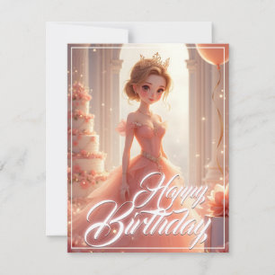 Birthday Princess in a Dreamy Pink Gown