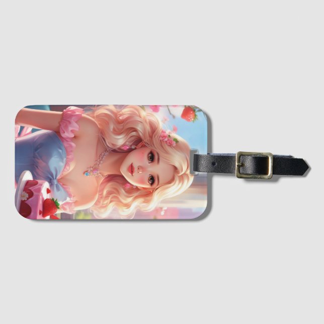 Birthday princess  luggage tag (Front Horizontal)