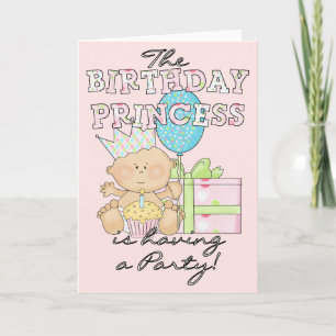 Birthday Princess Party Cards and Invitations