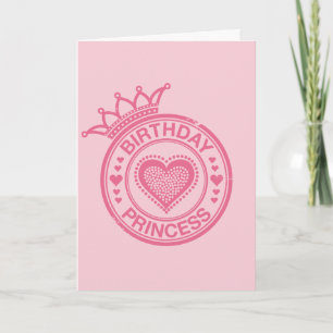 Birthday Princess - Pink - Card