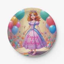 Birthday Princess Plates
