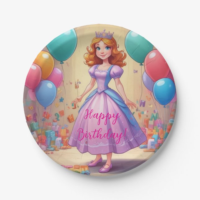 Birthday Princess Plates (Front)