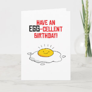 Birthday Puns-Egg Birthday Card