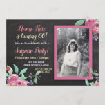 Birthday Purple Pink Flower Photo Chalk Invitation<br><div class="desc">Birthday Party Photo Flowers Rustic Invite

Birthday Party Photo Floral Invite Personalise the template to create your perfect invite View our Zazzle store for our full selection of designs: https://www.zazzle.co.uk/neonblooms?rf=238213803558726188 

Photo Copyright Dreamstime</div>