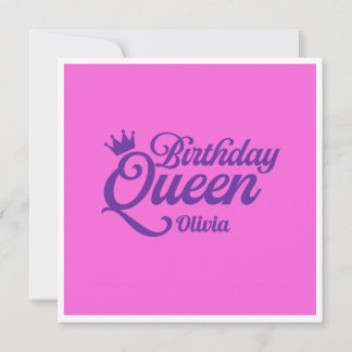 Birthday Queen Birthday Card
