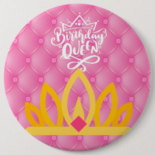 Birthday Queen Button