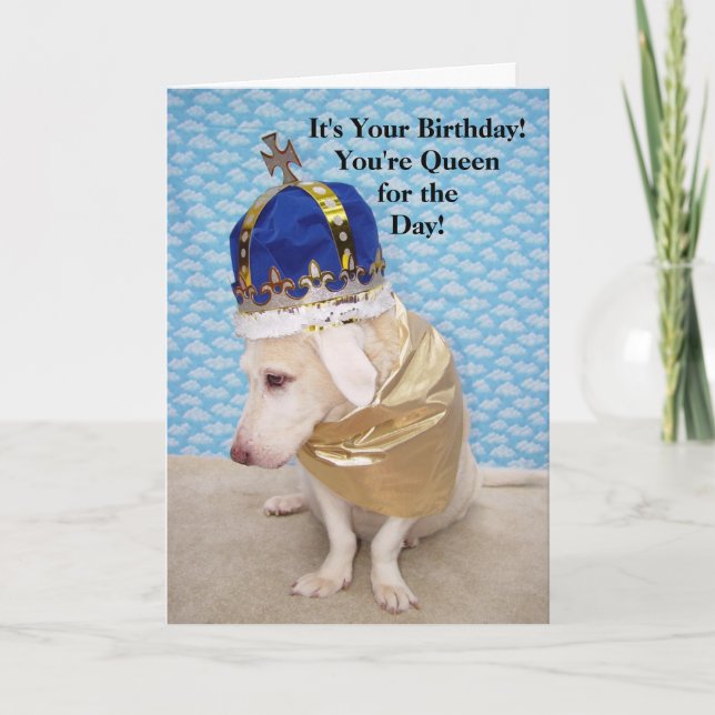 Birthday Queen Card (Front)