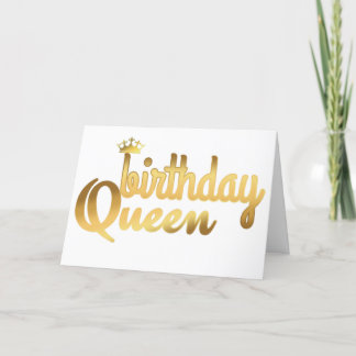 BIRTHDAY QUEEN CARTE HOLIDAY CARD