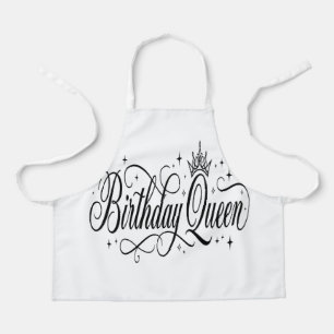 Birthday Queen Custom Matching Group Celebration Apron