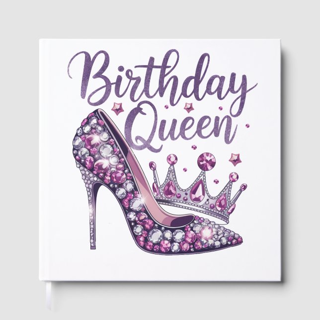 Birthday Queen Guest Book (Front)