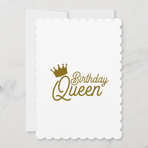 BIRTHDAY QUEEN INVITATIONS