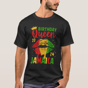 Birthday Queen Jamaica Girls Trip 2024 Party Women T-Shirt