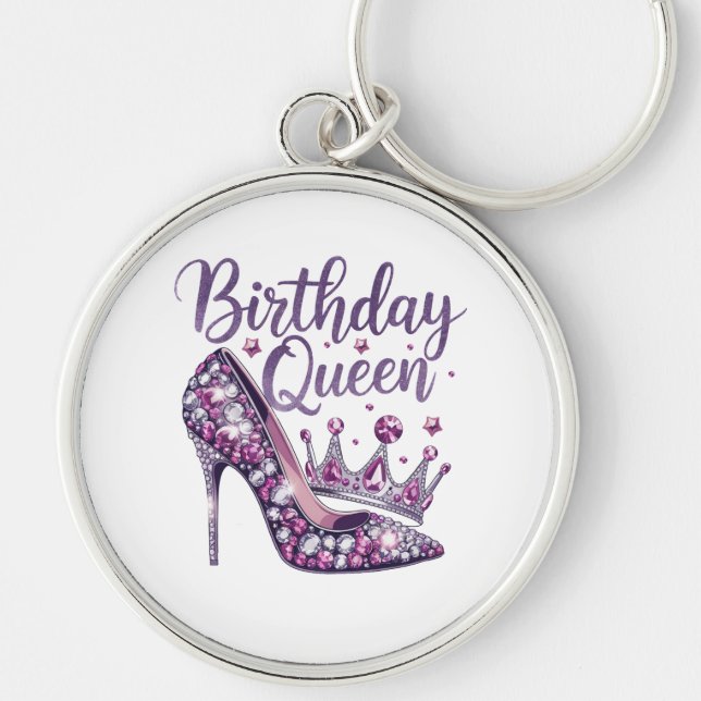 Birthday Queen Key Ring (Front)