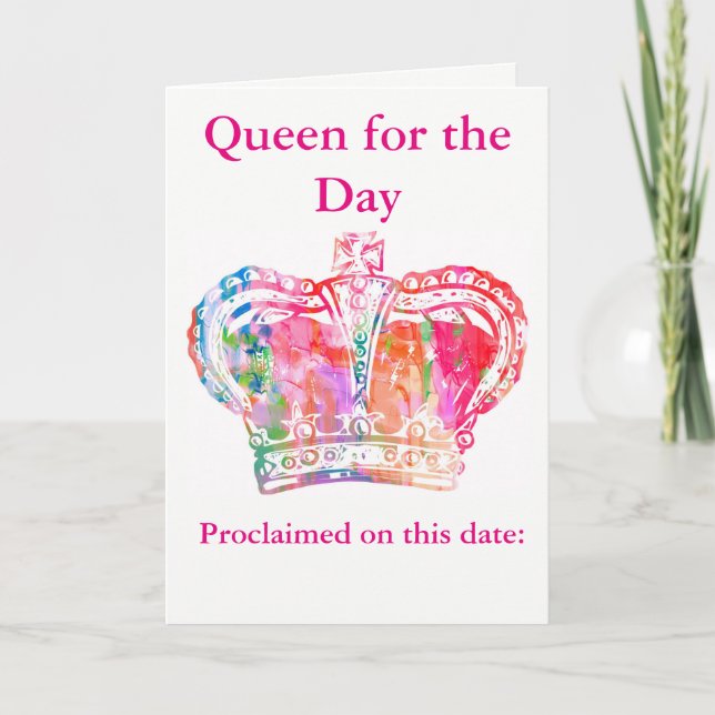 Birthday Queen Note Card (Front)