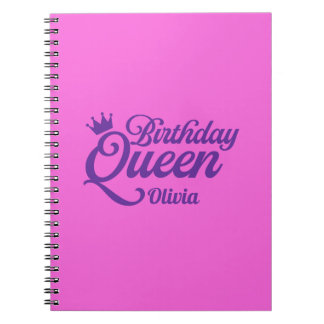 Birthday Queen Notebook