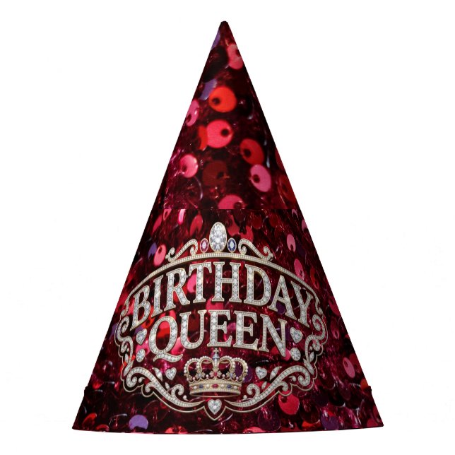 Birthday Queen Party Hat (Front)