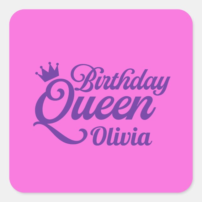 Birthday Queen Stickers (Front)