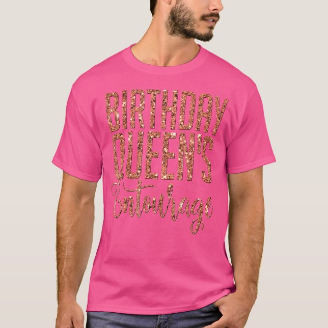 Birthday Queens Squad Rose Squad Crew T-Shirt (Front)