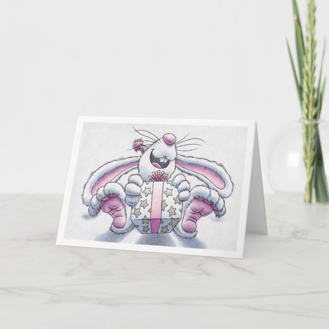 Birthday Rabbit Card (Front)