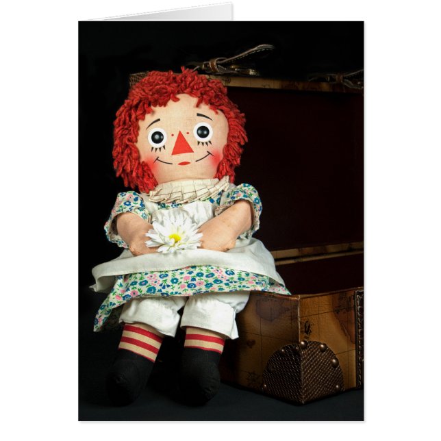 Birthday Rag Doll with Daisies (Front)