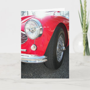 Birthday Red Sports car Card
