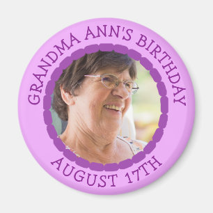 Birthday Reminder Personalised Photo Magnet