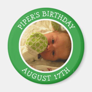 Birthday Reminder Personalised Photo Magnet