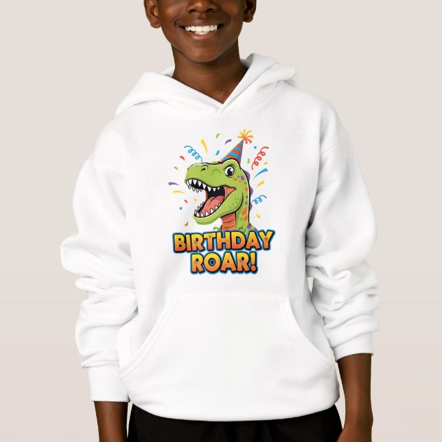 Birthday Roar Cute Dinosaur Birthday Party Design (Front)