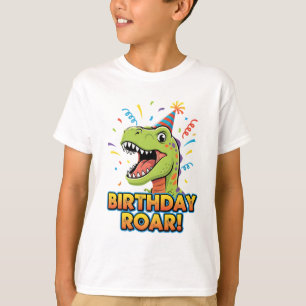 Birthday Roar Cute Dinosaur Birthday Party Design T-Shirt