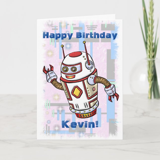 Birthday Robot Card (Front)