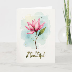 Birthday Rose Bloom Card