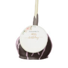 Birthday rose gold floral eucalyptus monogram