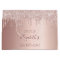 Birthday rose gold glitter drips pink girly